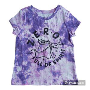 Disney Zero Full of Death Girls Tie Dye T-Shirt XS |100% Cotton Short Sleeve Top